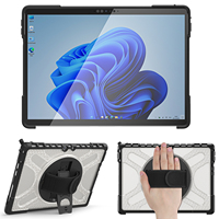 Porte-documents Portable antichoc étui pour ordinateur portable Pirate Master Silicone coque arrière complète pour Microsoft Surface Pro 4 5 6 7