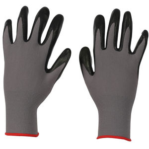 قفازات عمل محبوكة من النتريل عالية الجودة من النايلون المغمس مع قبضة قوية en38 لأعمال السلامة وحماية اليد من الفولاذ المقاوم للصدأ ومضادة للقطع - Product Image 4