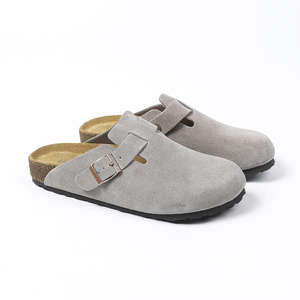 <span class=keywords><strong>Sabots</strong></span> Birkenstock personnalisés en daim pour l'été, mules à semelle épaisse et ferme, bout fermé, légères, à enfiler, avec logo, pour le quotidien - Product Image 3