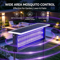 Lampe Solaire Anti-Moustiques de Qualité Commerciale 350W, Piège à Insectes Haute Tension pour Jardin et Ferme