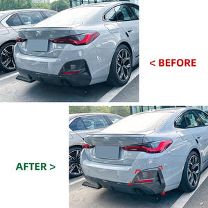 AMP-Z G26 Gloss Black plastico diffusore paraurti posteriore Splitter sfiato per <span class=keywords><strong>BMW</strong></span> <span class=keywords><strong>4</strong></span> serie I4 G26 M <span class=keywords><strong>Sport</strong></span> 2020 + - Product Image 2