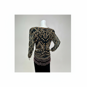 Débardeur sexy en satin pour femmes, avec cœur, court, éblouissant, perlé, creux, respirant, élégant, durable, une pièce - Product Image 1