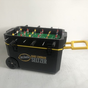 Refroidisseur en plastique HS seau à glace grande capacité 60L avec grandes roues pour refroidisseur de jeu de pique-nique avec logo promotion refroidisseur de nourriture - Product Image 4