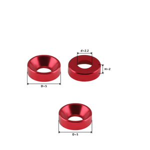 OEM Farbige Eloxierte Aluminium-Unterlegscheiben, M2-M8 Konische Dichtungen für Flach-/Halbrundkopfschrauben & Kotflügelbefestigungen - Product Image 5