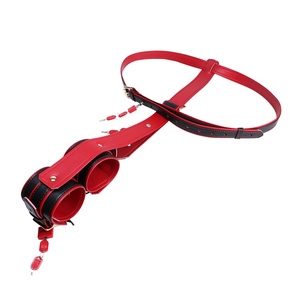 DV9002 Shoulder-Wrist Restraint Straps Couples Intimacy Microfiber <b>Leather</b> BDSM Starter Set with Premium Padded Cuffs <b>Harness</b> - Product Image 4