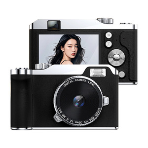 Xách tay mini entry level sinh viên máy ảnh kỹ thuật số HD pixel kép Selfie CCD retro phong cách CMOS hỗ trợ microSD 10x-20x nhựa - Product Image 4