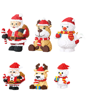 Nouveaux jouets de <span class=keywords><strong>puzzle</strong></span> <span class=keywords><strong>3D</strong></span> CAYI pour Noël, Père Noël, arbre, blocs de construction, ensembles de briques MOC, briques créatives de Noël, jouets cadeaux pour enfants - Product Image 3