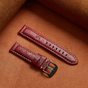 Bracelets de montre en <span class=keywords><strong>cuir</strong></span> de qualité 20/22/24mm <span class=keywords><strong>Bracelet</strong></span> en <span class=keywords><strong>cuir</strong></span> sculpté de personnalité Bracelets de montre universels Accessoires pour hommes et femmes - Product Image 3