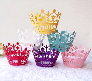 กล่องกระดาษรองคัพเค้กแบบตัดด้วยเลเซอร์สำหรับงานแต่งงาน กล่องมัฟฟิน คุกกี้ เค้ก ขนมปัง สำหรับตกแต่งงานปาร์ตี้ - Product Image 6