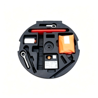 Insert d'emballage automobile en mousse EPP personnalisé par le fabricant, antistatique, antichoc, pliable, réutilisable, bac de manutention pour voitures