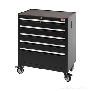 خزانة ملفات معدنية حديثة مكونة من 5 أدراج مع عجلات للتحريك، مناسبة للمكتب المنزلي - Product Image 2