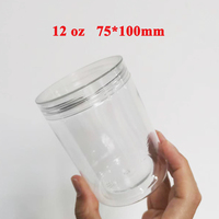 Nouveaux pots cosmétiques en plastique transparent PET de conception chinoise avec couvercles transparents pour le stockage de crèmes de soin de la peau 250ml 300ml 500ml