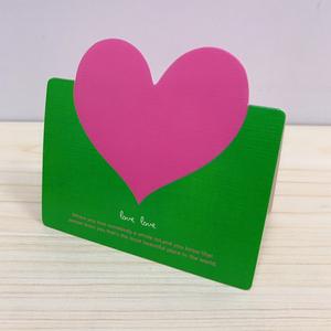 Cartes pliantes personnalisées en forme de cœur découpées au laser, style créatif, papier kraft, impression offset, taille personnalisée, pelliculage, remerciements de mariage - Product Image 2