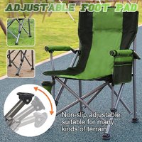 Chaise de camping pliante pour adulte, personnalisable, dossier haut, avec accoudoirs, vente en gros