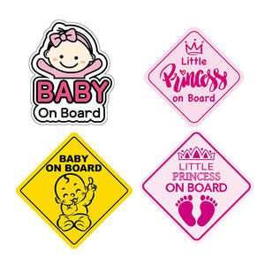 <span class=keywords><strong>Pegatinas</strong></span> <span class=keywords><strong>personalizadas</strong></span> para bebé <span class=keywords><strong>a</strong></span> <span class=keywords><strong>bordo</strong></span>, <span class=keywords><strong>pegatinas</strong></span> reflectantes de dibujos animados para <span class=keywords><strong>coche</strong></span>, pegatina de advertencia para bebé, pegatina decorativa para el cuerpo - Product Image 1