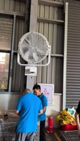 산업용 벽걸이형 800mm 미스트 팬 상업용 창고용 공기 순환 팬 (물 공기 냉각 팬 포함)