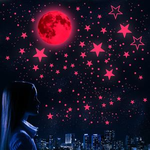 Luminous Moon Stars Wall <b>Stickers</b> Glow in the Dark 3D <b>Bubble</b> Dot Star for Home Kids Room Ceiling Decor Fluorescent Wall <b>Stickers</b> - Product Image 6