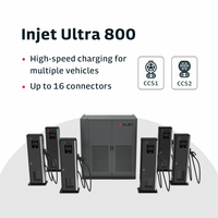 INJET Ultra 800 DC Fast Charging Stack |   Nouveau |   CCS2 |   Sorties de 1,6 mW |   Tension 200-1000V |   Refroidissement liquide 600A pour véhicules électriques commerciaux