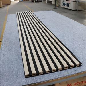 Painéis de Parede Acústicos de Madeira à Prova de Som Painéis de Parede Acústicos de Ripa de Madeira Painéis Acústicos - Product Image 6