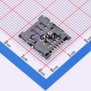 MICRO-SIM-006-H18 SIM Card Connector SMD Connector Flip Cover Type Micro SIM Card Card Holder 1.8mm - Product Image 2