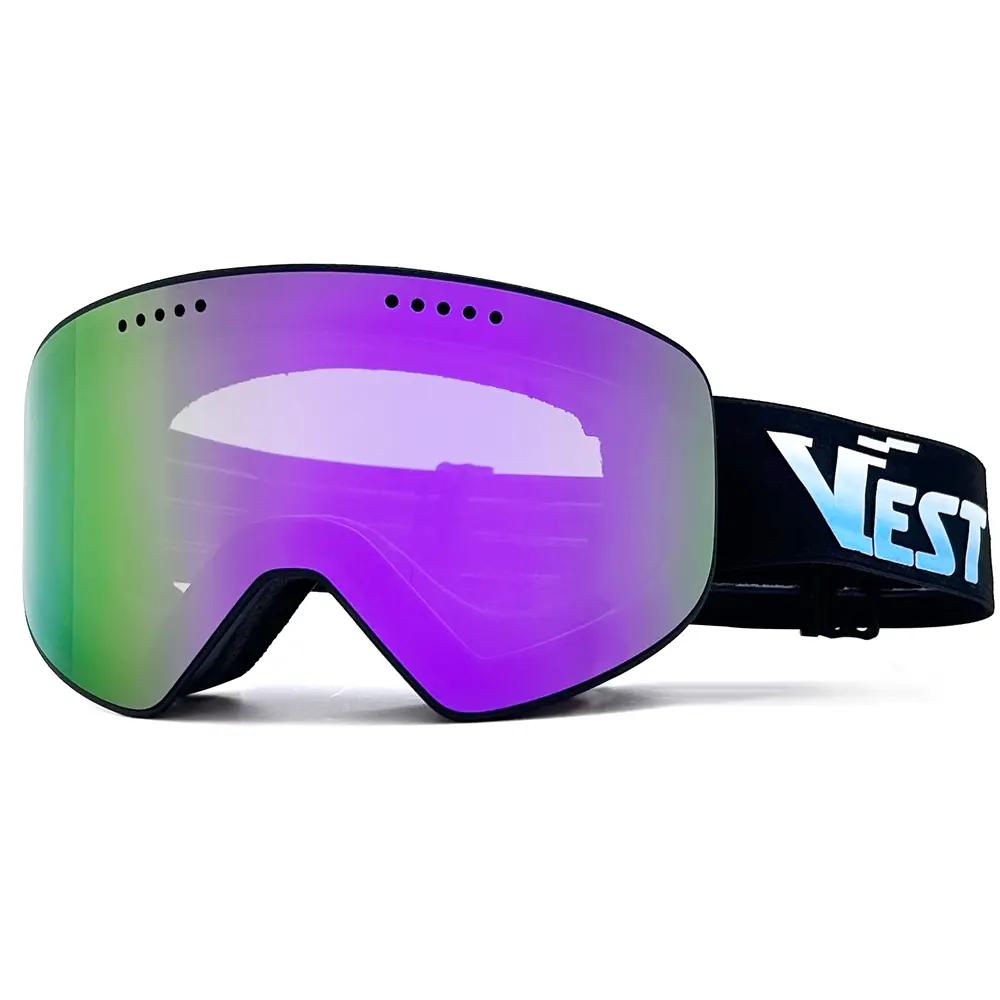 Occhiali da Snowboard produttore all'ingrosso di occhiali da sci personalizzati Anti-nebbia 100% di protezione UV OTG occhiali da neve occhiali da sci