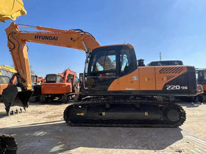 Excavadora usada Hyundai original de 22 toneladas, máquina de orugas hidráulica Cummins Engine, precio barato - Product Image 2