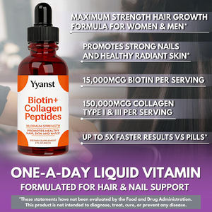 Muestra Gratuita OEM/ODM, Gotas de Colágeno Orgánico Bajo en Azúcar de Máxima Potencia, Promueven la Salud de la Piel y el Cabello, Productos de Belleza con Biotina - Product Image 4