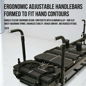 Máquina de Pilates Reformer de Aluminio Negro de Alta Gama, Comercial, OEM, Ajustable, Multifuncional, para Gimnasio y Estudio - Product Image 5