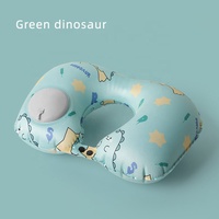 Oreiller cervical auto-gonflable portable en forme de U à motifs personnalisés Offres Spéciales avec pompe à pression pour la pause déjeuner au bureau de voyage