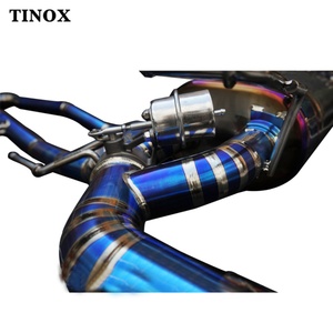 Tuyaux d'échappement Valvetronic à l'arrière en alliage de titane TINOX haute performance, polis miroir, 1,5 mm, à l'échelle de poisson, soudés pour l'échappement - Product Image 6