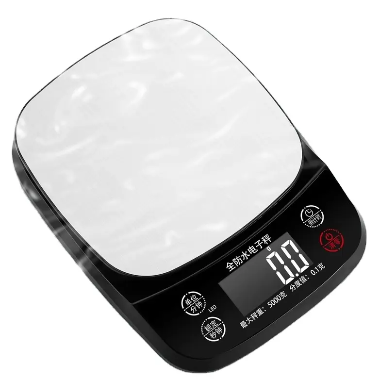 5kg 1g aço inoxidável medição copo escala cozinha comida pesagem escala
