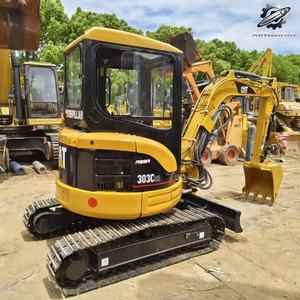 Miniexcavadora Usada CAT303C de 3 Toneladas con Cucharón de 0.03m³, Marca Japonesa Original, Excavadora Pequeña para Construcción, Pocas Horas, Buen Estado - Product Image 3