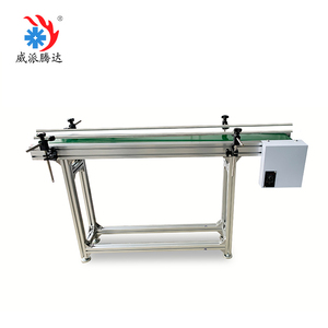 Cinta Transportadora Portátil con Rieles Guía, Sistema <span class=keywords><strong>de</strong></span> Transporte Móvil <span class=keywords><strong>de</strong></span> Altura Ajustable para Fábricas y Centros Logísticos - Product Image 5