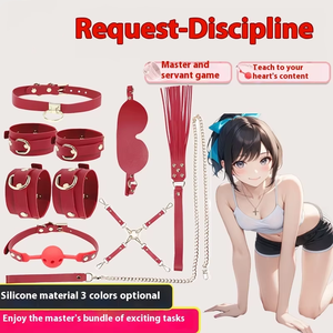 SM大人の大人のおもちゃセット手錠ボールギャグとカップルの情熱の拘束拘束のためのBDSMハーネス目隠しボンデージスーツが含まれています - Product Image 2