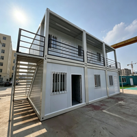 Maison conteneur modulaire préfabriquée sur mesure, portable et démontable, avec système électrique complet