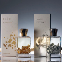 Coffret Cadeau d'Arômes de Luxe Personnalisé avec Étiquettes Privées, Huiles Essentielles, Diffuseur à Bâtonnets Bio, Dorure et Argenture, pour la Maison
