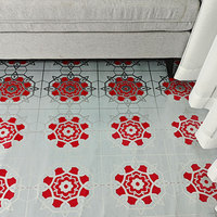 Suelo Vinílico de PVC Impermeable de 0.4mm, Diseño Moderno, Antideslizante, Resistente al Desgaste, Sistema de Click, para Hoteles, Apartamentos, Salas de Estar, Cocinas y Baños