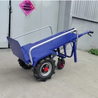 Chariot à main électrique pour le transport sur chantier, plateforme de transport, ciment, agriculture