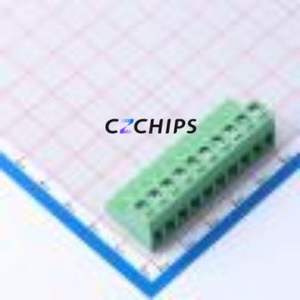 DB2EK-5.0-10P-GN-S Plug-in Terminal Block P=5mm Connector ( Connector Type: Male Plug )( Construction: 1x10P )( Pitch: 5mm ) - Product Image 1