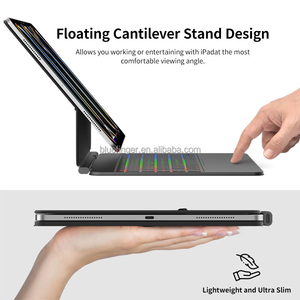 Custodia per tastiera magica con tastiera Wireless per <span class=keywords><strong>2021</strong></span> <span class=keywords><strong>iPad</strong></span> <span class=keywords><strong>Pro</strong></span> da 11 pollici, terza tastiera multilingue, Touchpad di alta precisione - Product Image 3