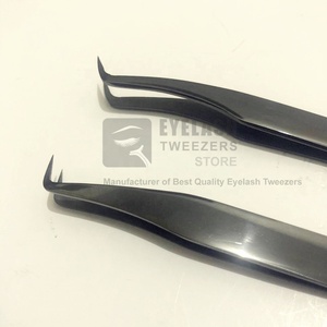 แหนบสแตนเลสปลายแหลมอุปกรณ์เสริมความงามทำจากเหล็ก90องศาทำให้ขนตาเพิ่มวอลลุ่มแบบยั่งยืนฉลากส่วนตัว - Product Image 5