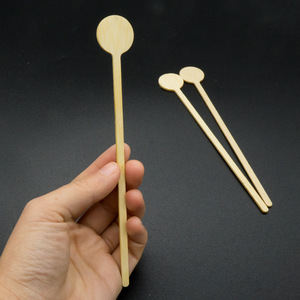 Removedor madera mojitos | Agitateur rond en bois de qualité alimentaire pour cocktail et boisson jetable pour thé café - Product Image 5