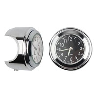 Horloge à quartz OEM étanche à la poussière pour moto, en alliage d'aluminium, lumineuse, pour guidon de VTT, taille personnalisée