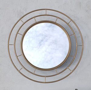 Espejos de Pared Decorativos para Sala de Estar, <span class=keywords><strong>Espejo</strong></span> Redondo <span class=keywords><strong>Dorado</strong></span> para Colgar EN LA Pared, Muebles Creativos Modernos de Hierro <span class=keywords><strong>Grande</strong></span> de 70cm, Pedido a Granel - Product Image 1