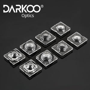 Fabricantes de lentes ópticas Lentes 5050 de LED único com iluminação assimétrica de 10 graus de 25 mm de diâmetro - Product Image 5