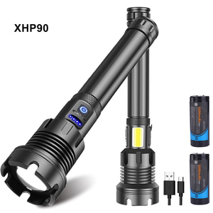 Đèn Pin XHP90 2500 Lumen, Đèn Pin Siêu Sáng, Có Thể Phóng To, Có Cổng Sạc USB, Dùng Để Đi Bộ, Leo Núi - Product Image 2