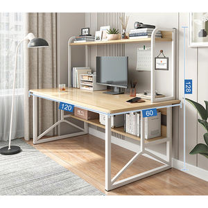 Современный дизайн домашний компьютерный стол с полкой для спальни книжная полка простой минималистичный стол интегрированный Рабочий стол - Product Image 5