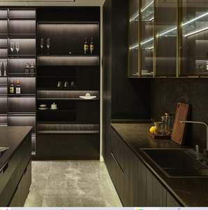 Conception durable personnalisée Fabricant d'armoires sur mesure Armoires de cuisine modulaires Plan de travail en granit pour meubles de maison ou villas - Product Image 5