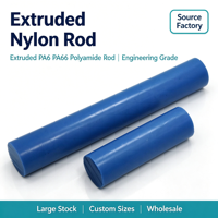 Tige en polyamide extrudé PA6/PA66 avec service de découpe pour pièces usinées de précision, broches, bagues, rouleaux