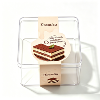 Emballages personnalisés jetables, recyclables, transparents, en plastique PP, pour biscuits, gâteaux, pain, salades, tiramisu, nouilles, sandwichs